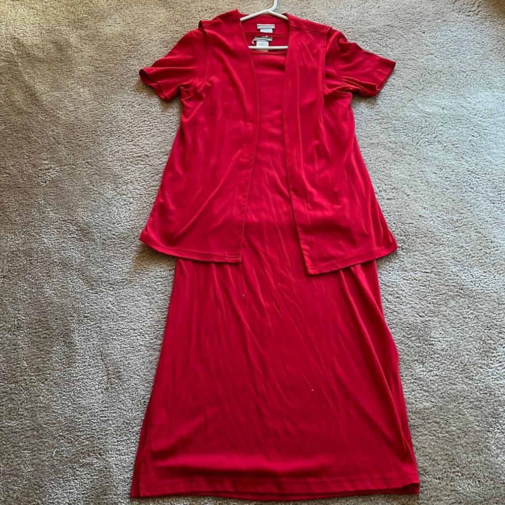2 piece women’s dress and matching vest